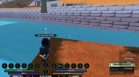 Shindo Halloween Event Farmer with Servers Hop