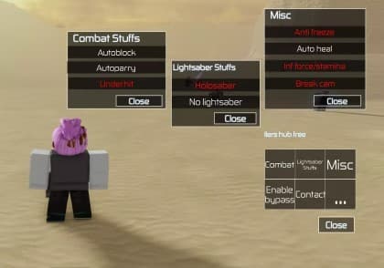 Star Wars Lightsaber Battles II GUI 