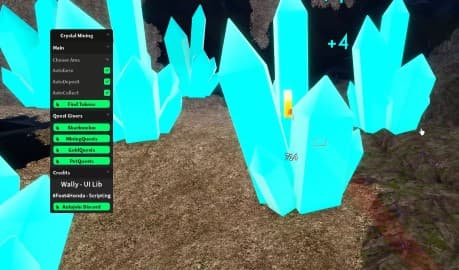 Crystal Valley Mining Simulator GUI