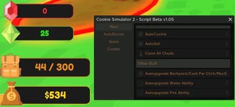 Cookie Simulator 2 Beta GUI