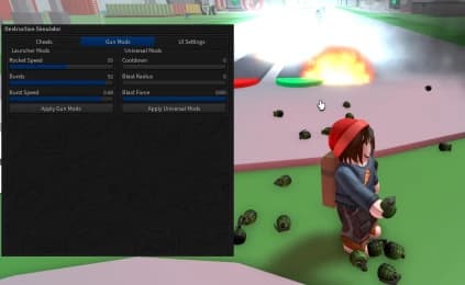 Destruction Simulator GUI | Gun Mods, XP Multiplier and more!