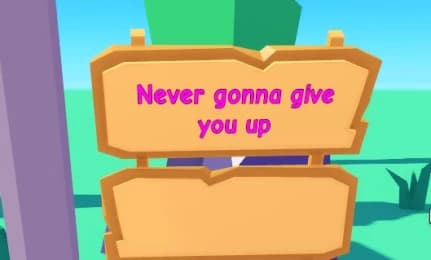 PLS DONATE | Rainbow Rickroll Booth