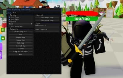 Boss FIghting Simulator GUI | Auto Power, Auto Sell & MORE!