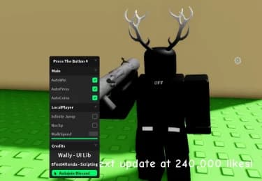 Don't Press The Button 4 GUI | Auto win, auto coins