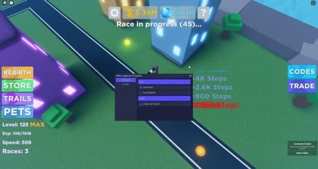 Bebedi Legends of Speed GUI