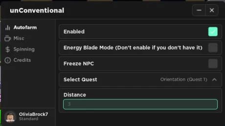 NEW unConventional GUI | Auto Farm, freeze npc & MORE!