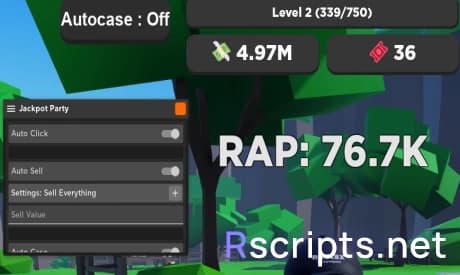 Jackpot Party Script | Auto Click, Auto Sell