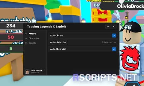 Tapping Legends X Script | Auto Click, Auto Rebirth