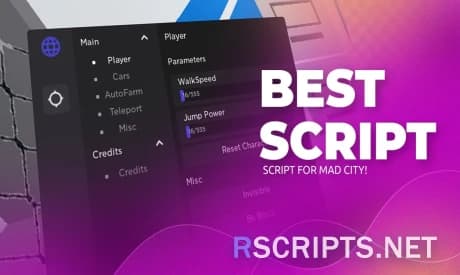 Mad City GUI [XP Farm, AutoRob, Teleports, Server Crasher]