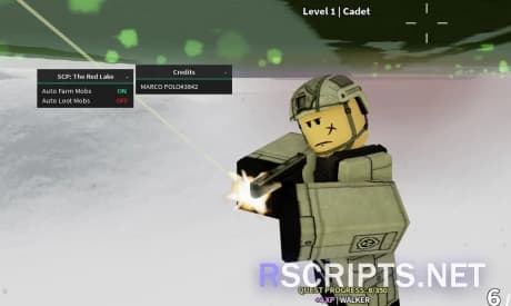 SCP: The Red Lake GUI | Auto Farm Mobs, Auto Loot
