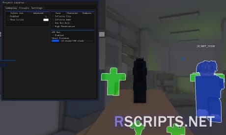 Project Lazarus Script GUI | ESP, One Shot Kill & MORE!