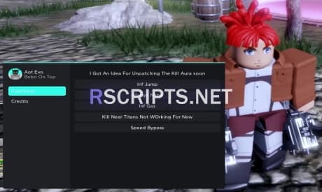 Attack on Titan: Evolution GUI | Always Nape, Speed Bypass