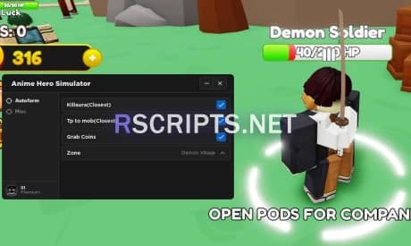 Anime Hero Simulator Script | Kill Aura, Auto Farm