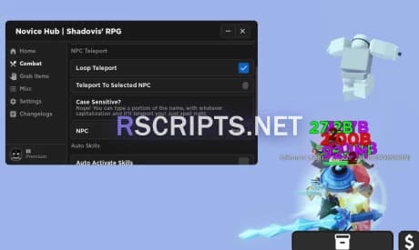 Shadovis RPG Script | Kill Aura, Fast Skills & MORE