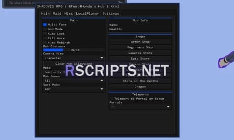 Shadovis Rpg Cheat Menu