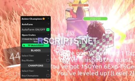 Anime Champions Script | Auto Farm, Auto Quest!