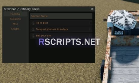 Useful Refinery Caves Script | Sell Ore, Teleports & More!