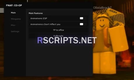 FNAF: Coop Script GUI | Animatronic ESP, Fullbright & More!