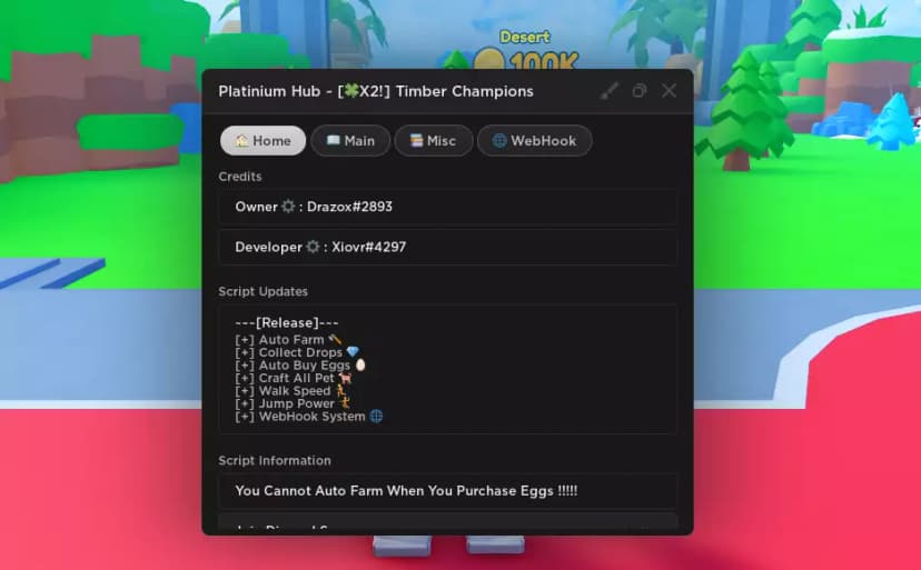 Timber Champions Best Keyless script