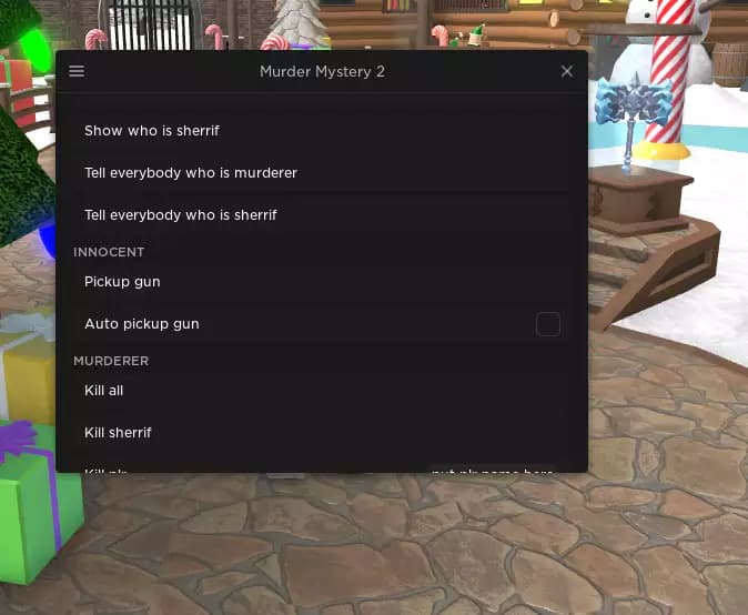 ⭐Murder Mystery 2 GUI (Autofarm, Godmode, Kill All, Silent Aim, And More)