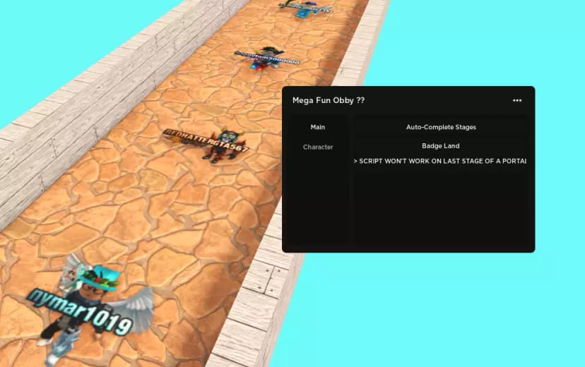 Mega Fun Obby (Auto-Complete Stages)