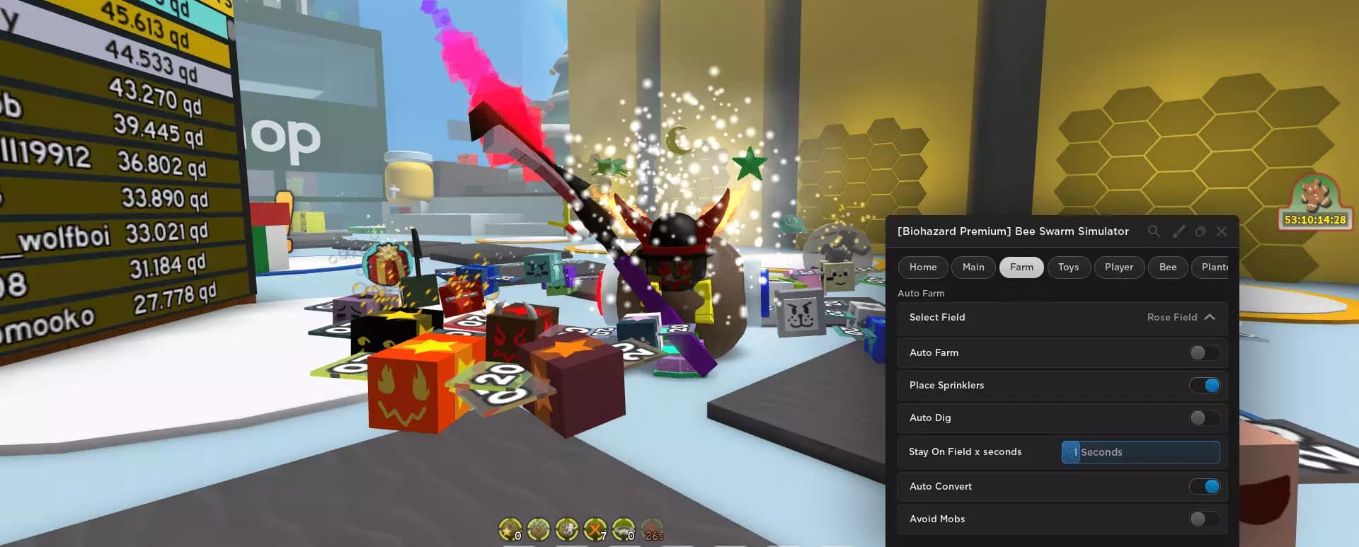 BioHazard Bee Swarm Simulator OP Insane Script