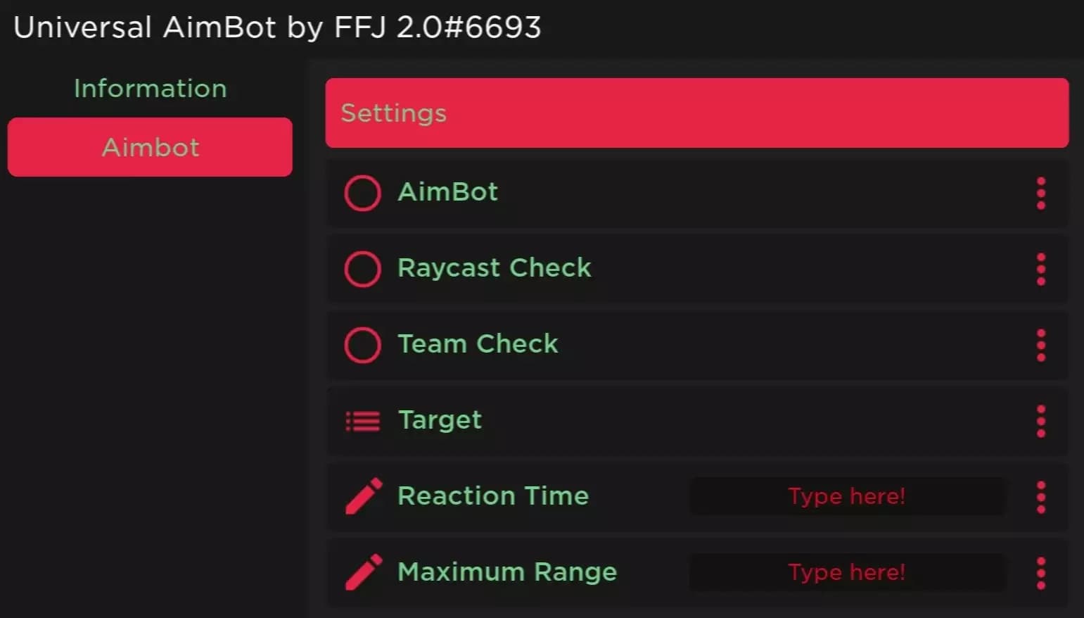 Universal Aimbot UI Script