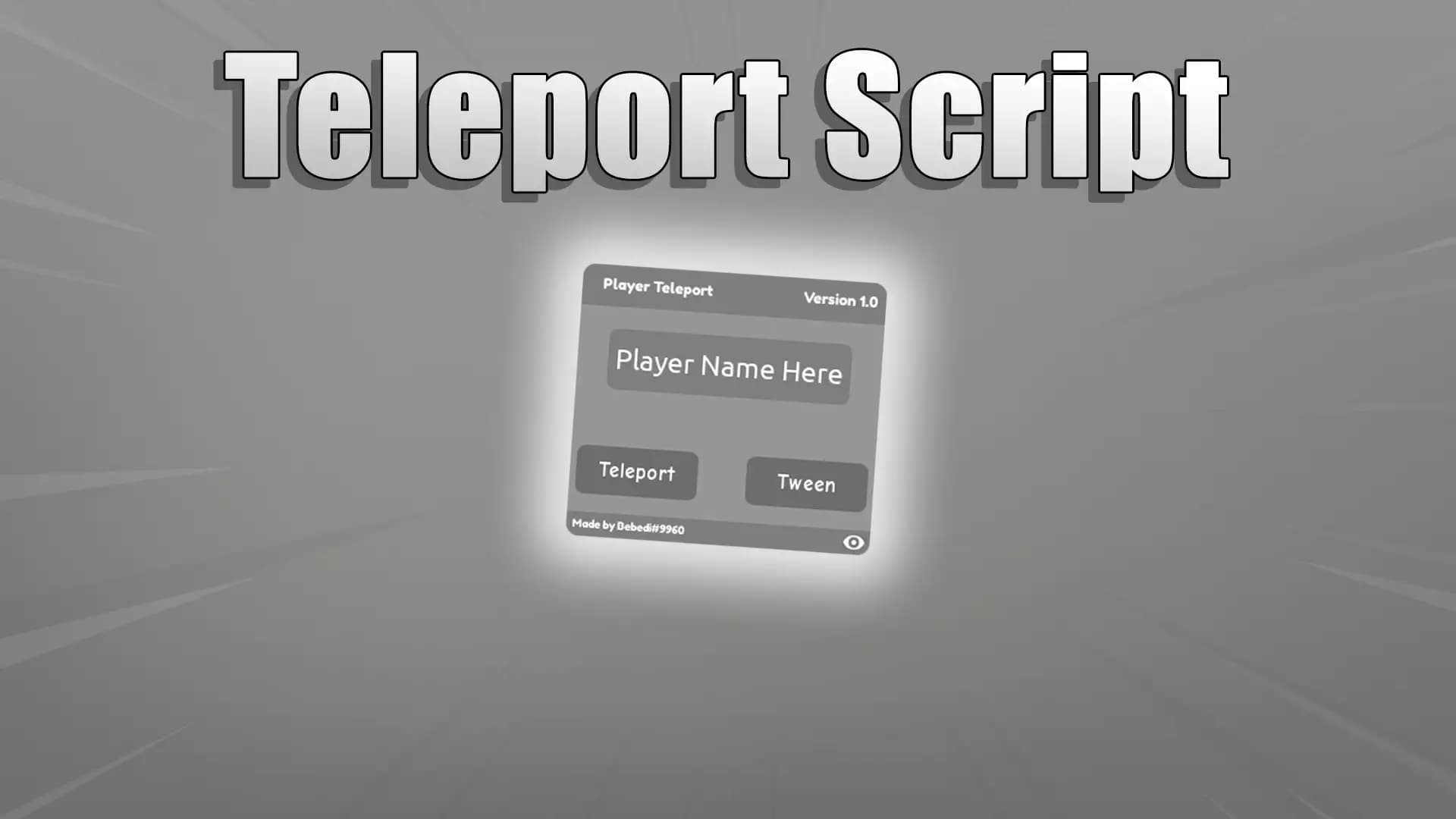 Player Teleport Script || Tween, Teleport Button
