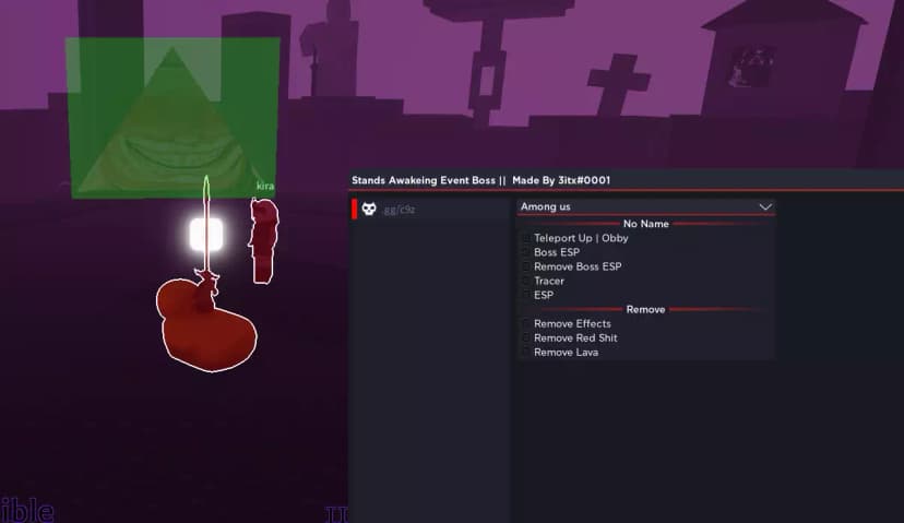 Stands Awakening Event boss GUI