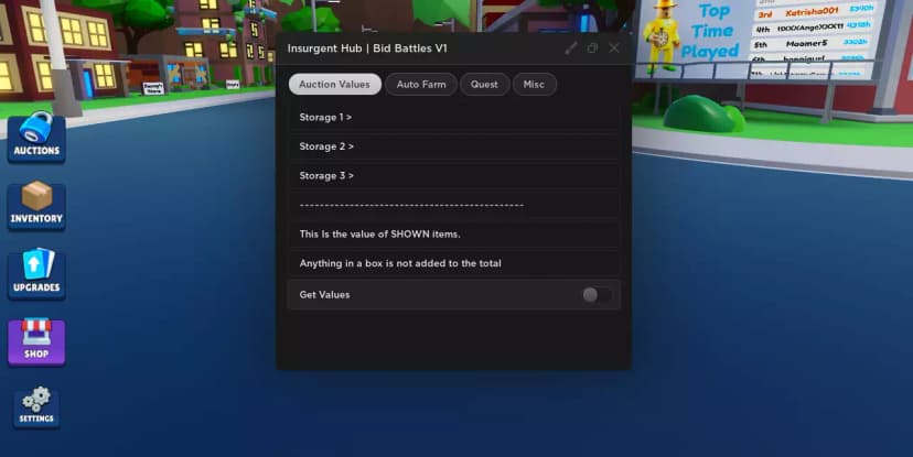 bid battles op gui - insurgent hub premium