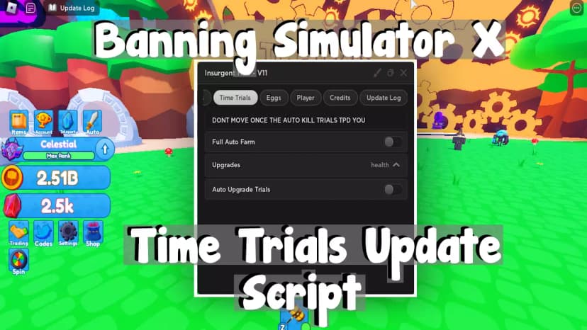 Banning Simulator X Time Trials Script - Insurgent Hub Update