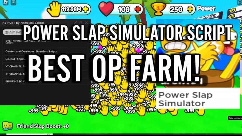 POWER SLAP SIMULATOR BEST SCRIPT! - BEST OP
