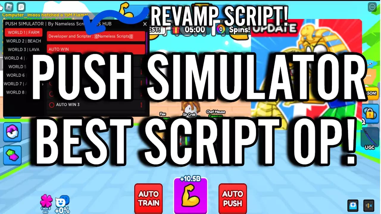 PUSH SIMULATOR REVAMP SCRIPT!
