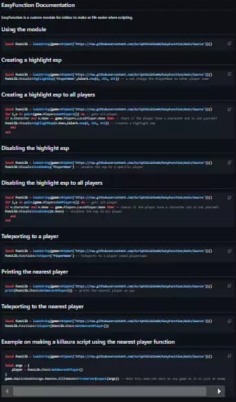 Universal EasyFunction script