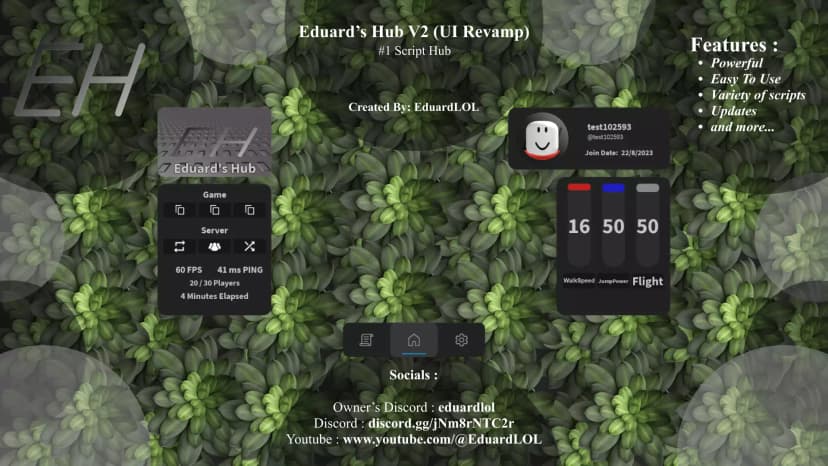 Eduards Hub V2 UI Revamp
