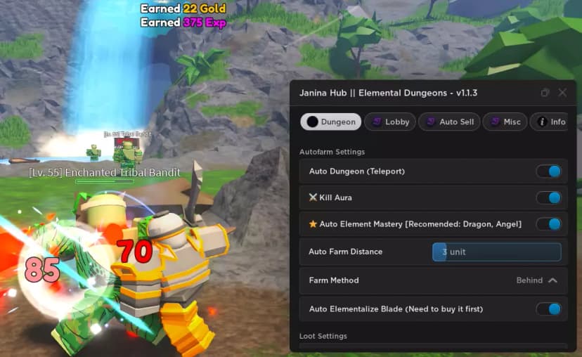 ULTIMATE AUTO FARM SCRIPT For ELEMENTAL DUNGEONS