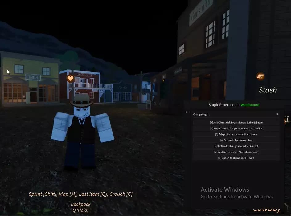 Overpowered script for westbound