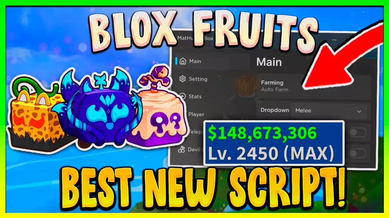 New best blox fruits script | Auto Farm, Devil fruit farm and more!