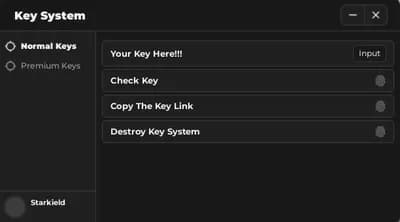 Starkield Free Key System ( UNSUPORTED BUT IT KEEPS )