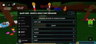 Build A Boat For Treasure SyniX HUB 