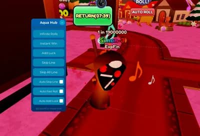 Aqua Hub | Infinite Rolls, Instant Win, Add Luck, and more