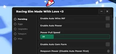 racing sim INF WINS OP