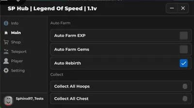 New Uptade SP Hub Script For All Executers and best features