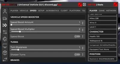 Universal Vehicle GUI