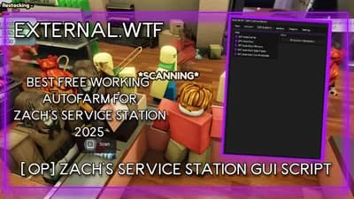Zach's Service Station AUTOFARM SCRIPT GUI - AUTOFARM