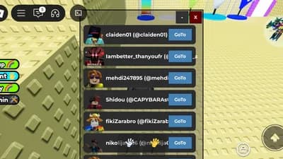 Player list and goto