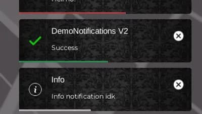 DemoNotifications V2 (notifications library)