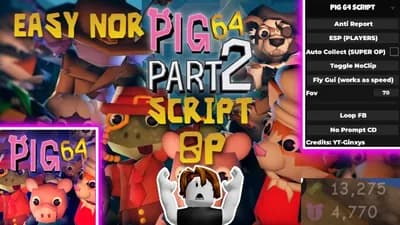 BEST PIG 64 SCRIPT - EASY NOR SKIN INF TOKENS!