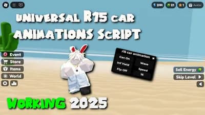 Universal R15 Car Driving Animation Script 2025