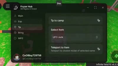 Bring items 99 Nights in the Forest